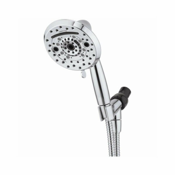 Betterbeds 5 in. 1.8GPM Amp Brushed Nickel Shower Head BE3241179